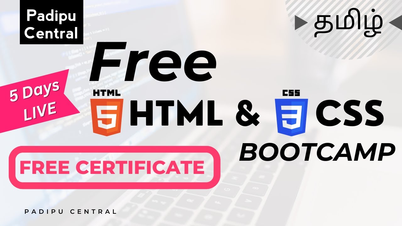Free HTML & CSS Bootcamp with Free Certificate by LetsUpgrade | Tamil ...