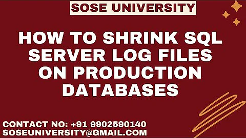 Shrink Sql Server Log files in Realtime