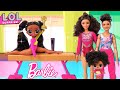 Barbie Doll LOL Family - Gymnastics Class Morning Routine