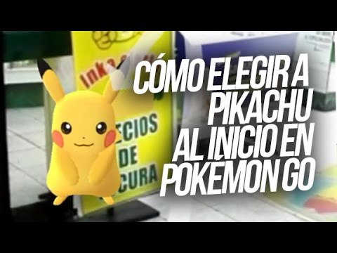 Cómo elegir a Pikachu al inicio de Pokémon GO