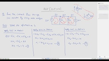 Numerical based on Mesh Analysis Part-2| Lecture-14 | Unit-I -BEE- Sem-I | by #Aryacollege