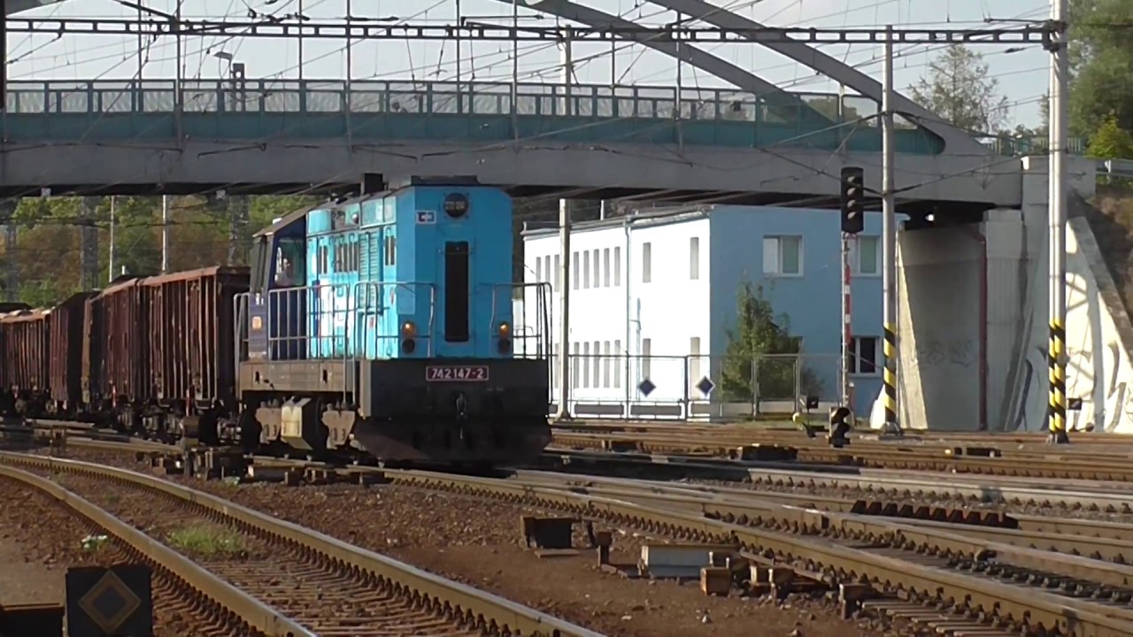 Kocour, motorová lokomotiva řady 742 (FHD)