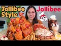 JOLLIBEE STYLE MUKBANG | Ultimate Burger Steak, Mountain of Fried Chicken | Mukbang Philippines