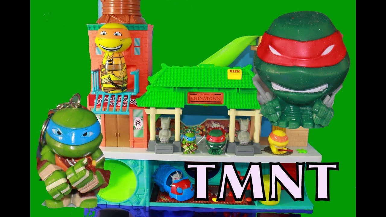 ninja turtle chinatown playset