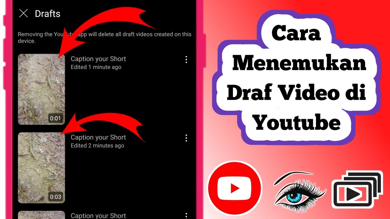 Cara Menemukan Video Draft di Youtube | Temukan Video Draft di YouTube ...