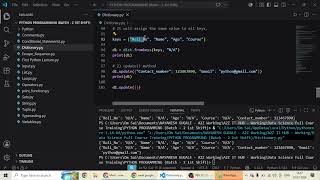 Python Lecture: Dictionary in Python Part - 2