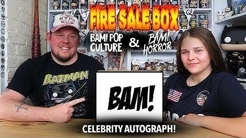 Unboxing THE BAM BOX Pop Culture & Horror Fire Sale Box - Guaranteed 2 Celebrity Autographs - UK