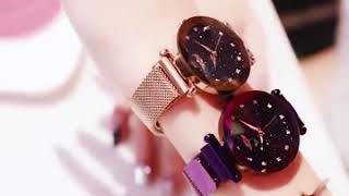 fashion star watch with unique magnet lock