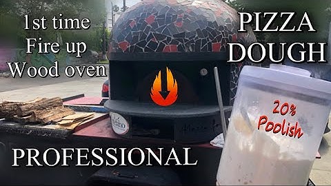 🔴live: Making Professional Pizza Dough / 1st time Fire up wood oven (how to)