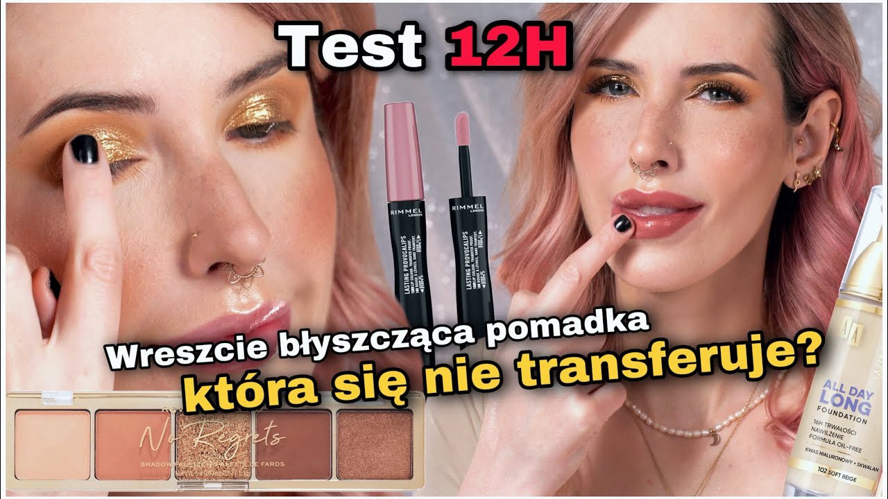 Wreszcie DROGERYJNA pomadka, która się NIE TRANSFERUJE?🤔-Podkład który ma się utrzymać 16h i inne