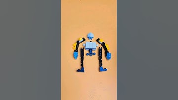 Um... No inspiration um.. Build a robot with building blocks #brickbuilder #buildingblocks #moc