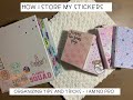 Sticker Organization | How I organize my sticker stash