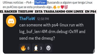 The Hacker Thefl0W Is Working With Linux On Ps4