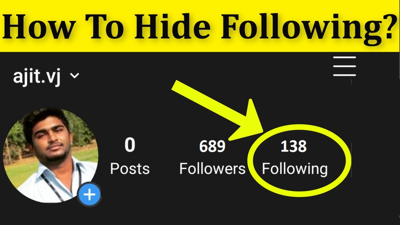 How To Hide Instagram Following List Android Mobile || Instagram