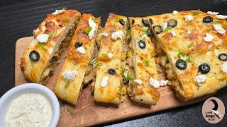 Cheesy Jalapeño And Chicken Stuffed Bread