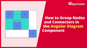 How to Group Nodes and Connectors in the Angular Diagram Component