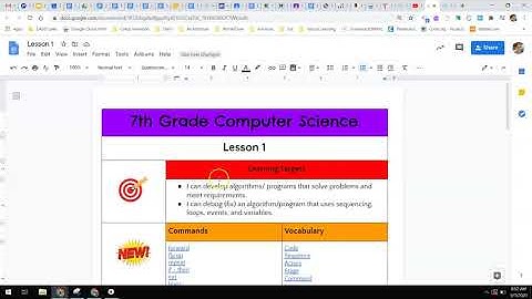 Getting Started - Lesson Hyperdoc