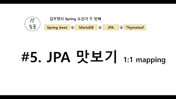 [Spring Boot + JPA + Thymeleaf + MariaDB] #5 Jpa Start | 테이블생성, Entity 생성, JpaRepository 생성