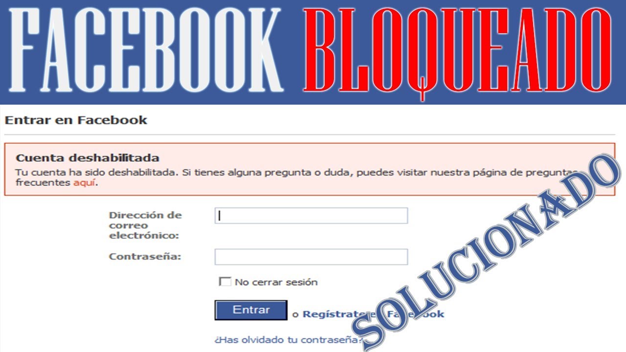 Como Recuperar Una Cuenta De Facebook Inhabilitada 2019