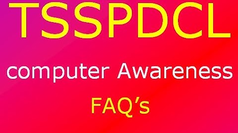TSSPDCL 2019 || Computer Awareness || ముఖ్యమైన ప్రశ్నలు-1 by Sampath Vaddepally