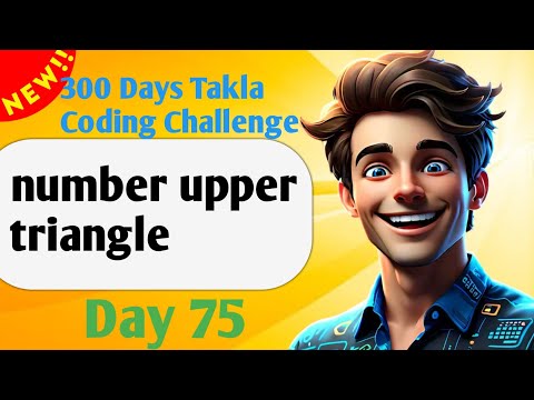 number triangle |  #75- 300 Days of Takla Coding Challenge