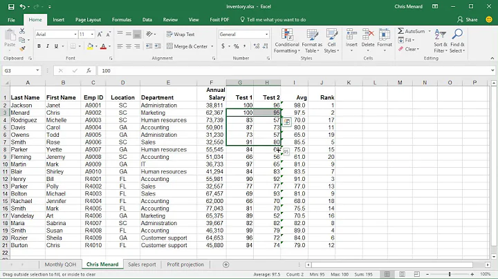 RANK function in Excel by Chris Menard