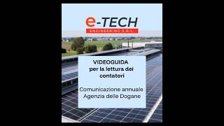 Videoguida Lettura Dei Contatori Per Comunicazione Annuale Agenzia Delle Dogane Impianto Ftv