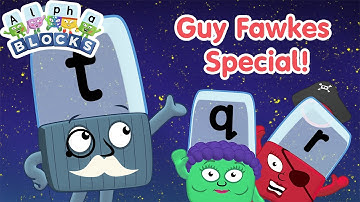 Guy Fawkes Night Special | Learn to Read and Write | @officialalphablocks