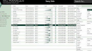 Kemper profiling amplifier, Mesa Boogie Mark 4 - Nick K profiles US modern 4, Music Man Luke 3