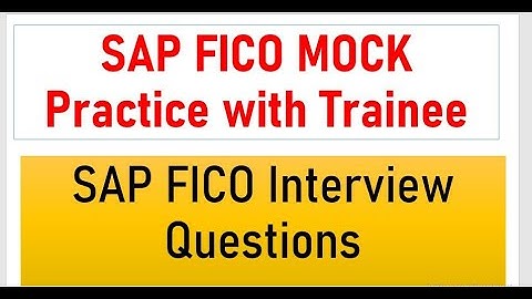 SAP FICO Mock Test Practice| SAP Mock Test practice| SAP FICO Interview Questions