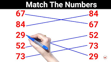 Match the same numbers | 123 | class lkg ukg math worksheet | Numbers matching #maths #wynkkids