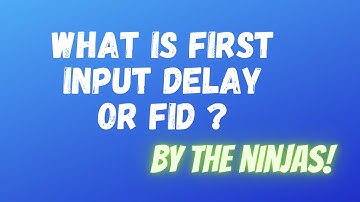 What is First Input Delay or FID in Google Core Web Vitals?