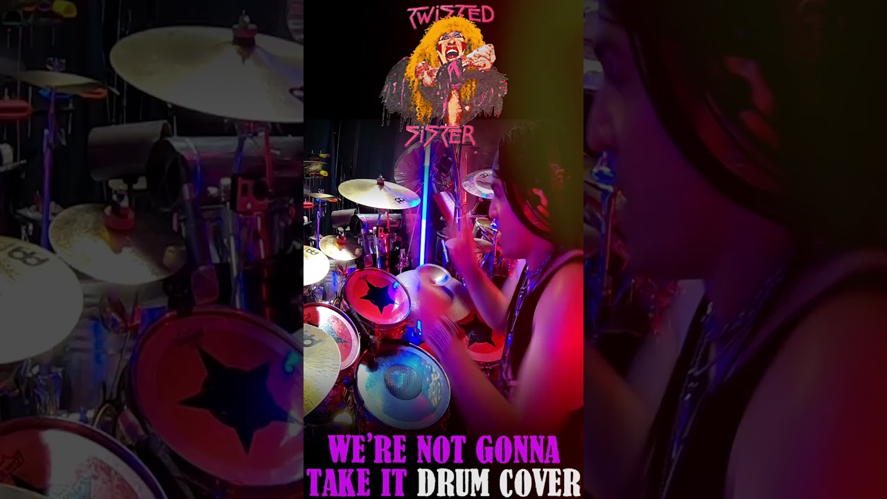 TWISTED SISTER - We're not gonna take it ( Short Extract ) #drumcover #drums #drummer