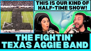 WATCHING THIS GAVE US ANXIETY! First Time Reacting to Fightin' Texas Aggie Band Halftime Drill!