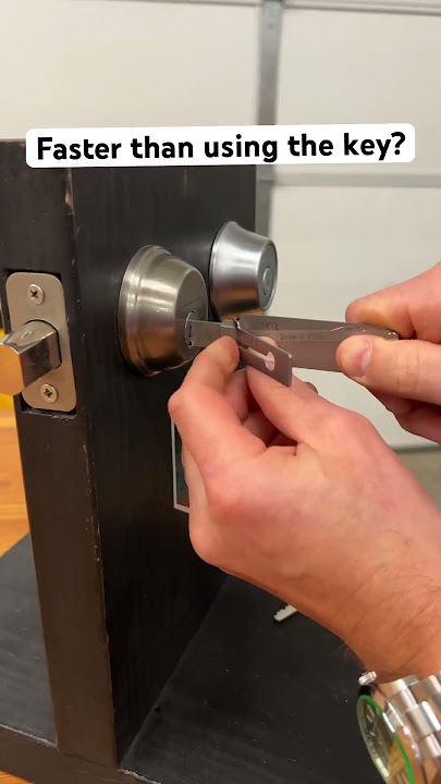 The Lishi Picks may not be quite as fast as using the key, but they give keys a run for their money.