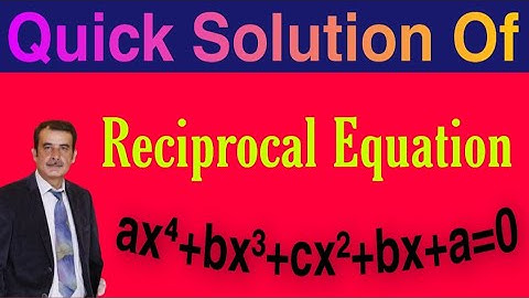 How to solve Reciprocal Equation. Class 10th (Ex#1.3,Q#10,11)