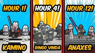 I Built 3 Lego Clone Wars Battles in 24 HOURS!