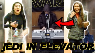 JEDI PLAYS PIANO IN ELEVATOR - STAR WARS PRANK (Public Reactions)