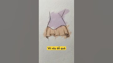 Vẽ váy ngắn siêu dễ 👗 ai cũng vẽ được #drawing #skirt #girl #shorts