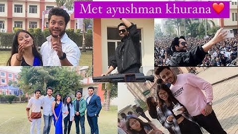 Met Ayushman khurana || Vlog8 || IIMT College || DHRUV CHAUDHARY ||
