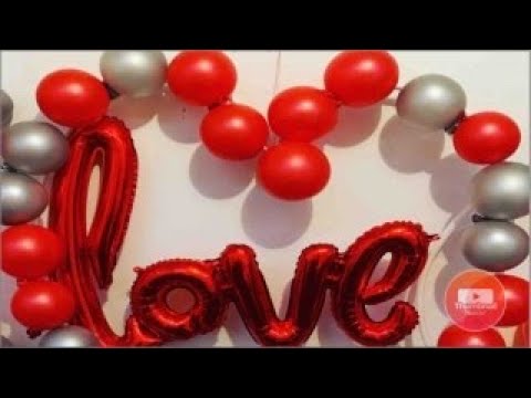 ballon coeur rouge love you décoration balloon designer