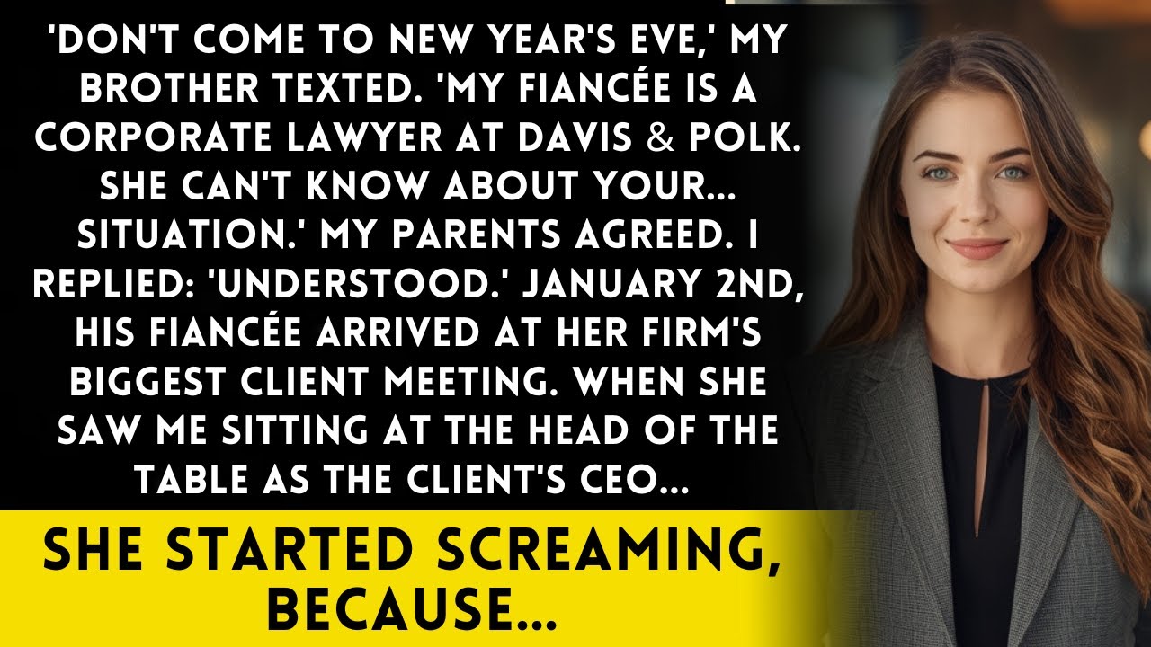 Brother Said 'Skip New Year's Your Life's An Embarrassment Then His Fiancée Walked Into My Boardroom