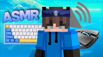 Thocky Keyboard + Mouse Sounds ASMR 240 FPS [Shaders] | Hypixel Bedwars