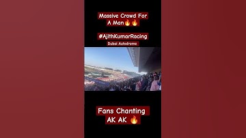 Massive Crowd For A Man🔥🔥Ajith Kumar Racing Dubai 24H Series Fans Crowd Supporting AK 😍 Video