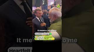 #EmmanuelMacron prepared to impress #PMmodi. #briefchaat #internationaldiplomacy #friendshipgoals