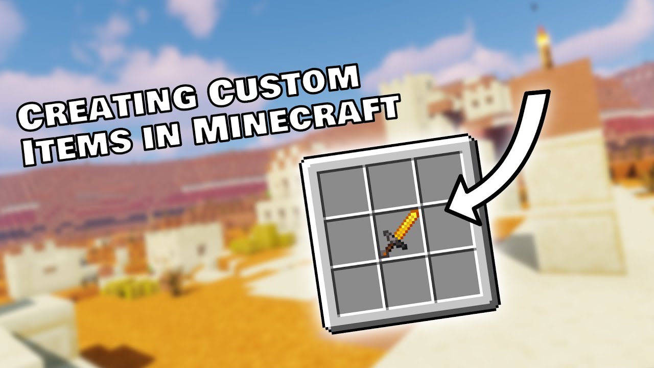 How to make Custom Items for Minecraft - YouTube