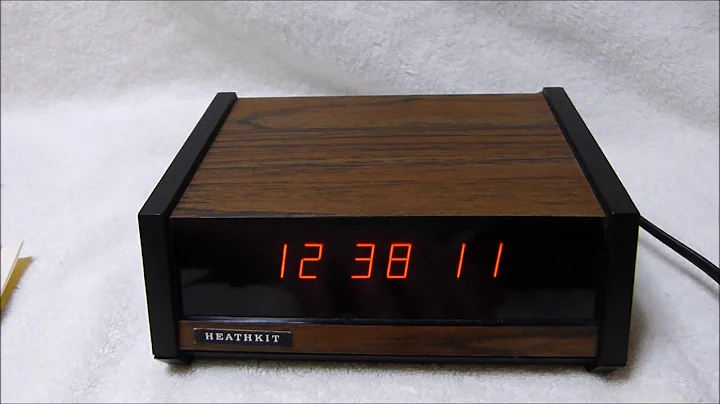 Heathkit's first digital clock, the GC-1005 (1972, USA)