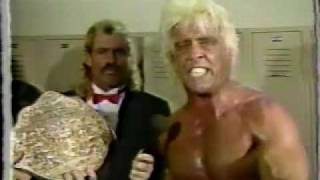Ric Flair vs. Lex Luger Post Match Interview 1988