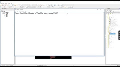 Supervised Classification using ENVI