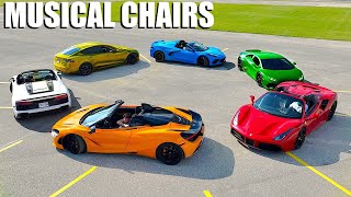 $2,000,000 Luxury Car Musical Chairs, If you crash, You Lose!